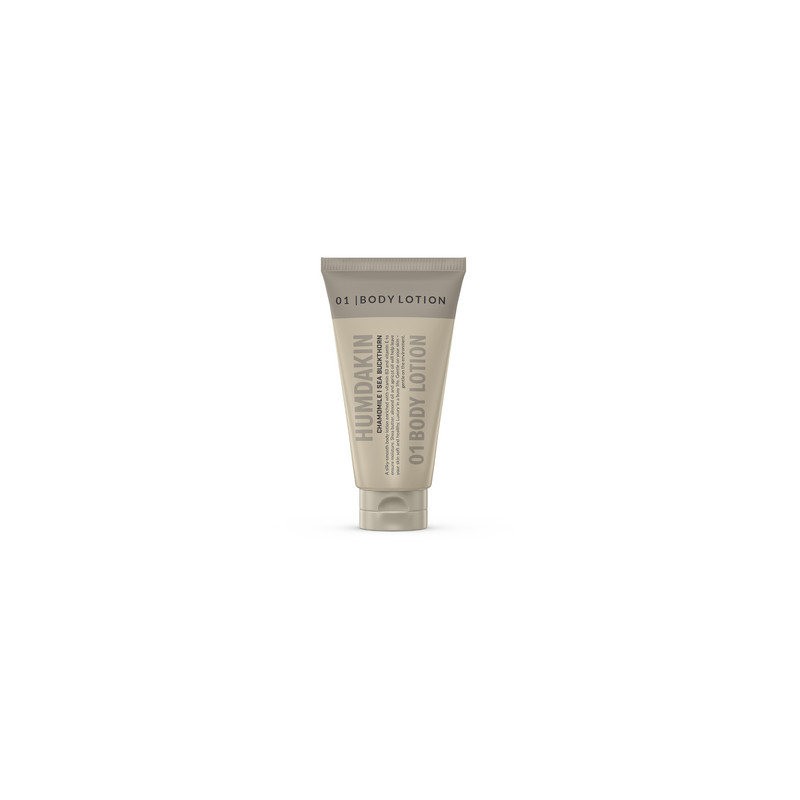 Body Lotion med kamille og havtorn (30 ml) i praktisk rejsestørrelse fra Humdakin