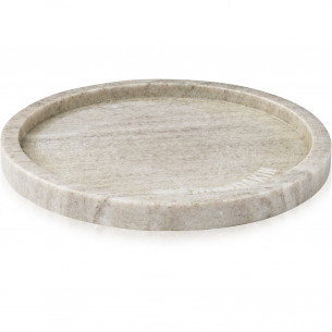 Brun marmor bakke, rund (Ø: 22 cm) fra Humdakin
