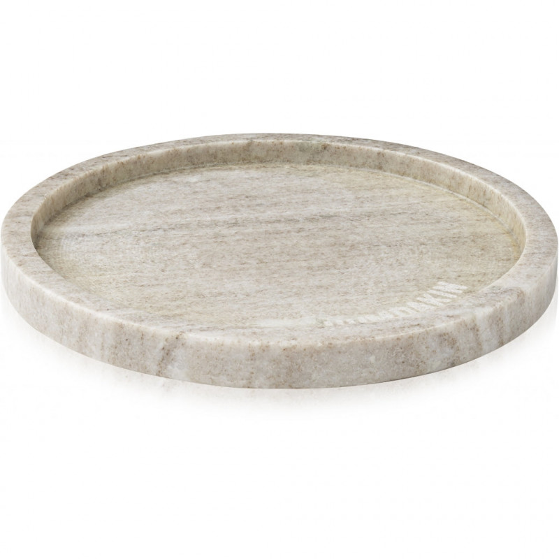 Brun marmor bakke, rund (Ø: 22 cm) fra Humdakin