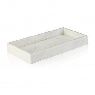 Bakke i hvid marmor (30 x 15 cm) fra Humdakin