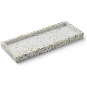 Grøn terrazzo bakke (L: 25 cm) fra Humdakin