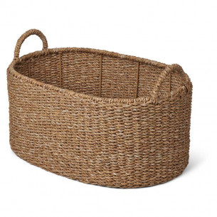 Wicker vasketøjskurv i flettet søgræs fra Humdakin