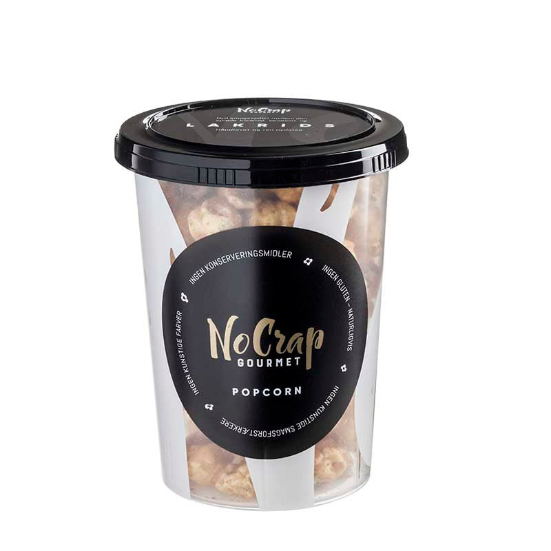 Gourmet popcorn med lakrids (95 gram) fra NoCrap Gourmet Popcorn