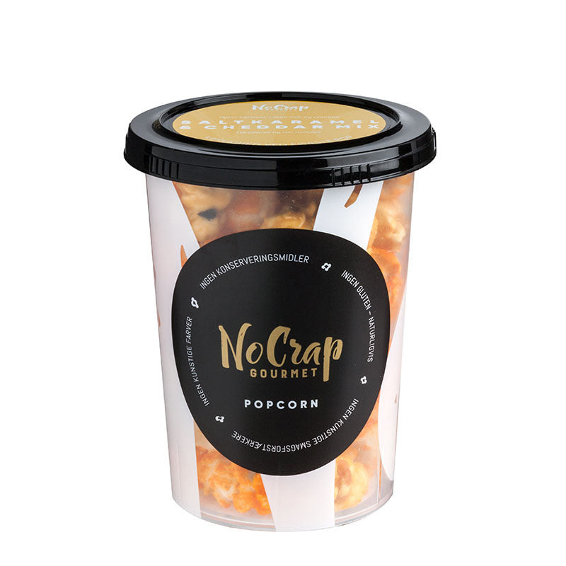 Saltkaramel & Cheddar popcorn (95 gram) fra NoCrap Gourmet Popcorn