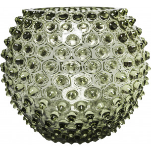 Hobnail Globe vasen (Ø: 18 cm) i olivengrøn fra Anna von Lipa