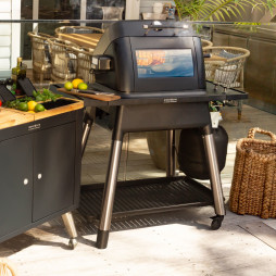 Så smart ser rotisseri systemet ud på din Force gasgrill når det er monteret.