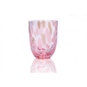 Big Confetti glas i rosa og lyseblå (250 ml) fra Anna von Lipa