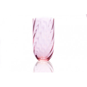 Swirl long drink glas i rosa fra Anna von Lipa