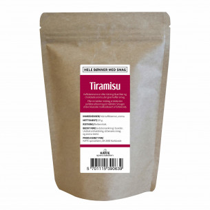 Hele kaffebønner med tiramisu smag fra KAFFE Specialisten