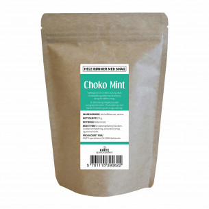 Hele kaffebønner med chokolade og pebermynte smag fra KAFFE Specialisten