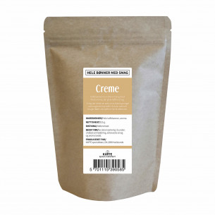 Hele kaffebønner med creme smag fra KAFFE Specialisten