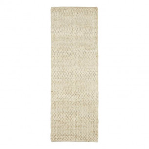 Sigrid tæppe (180 x 60 cm) i jute i farven Snow fra by NORD