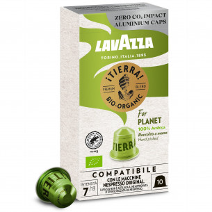 ¡Tierra! For Planet Organic Kaffekapsler (10 stk) til Nespresso° maskiner fra LavAzza
