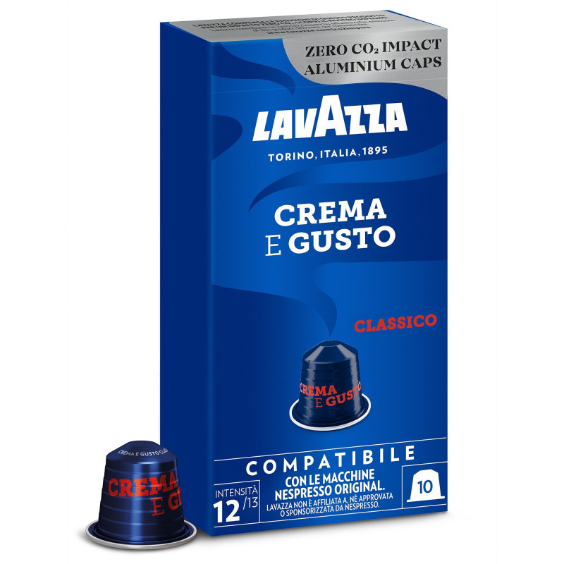 Crema e Gusto Classico kaffekapsler (10 stk) til Nespresso® fra LavAzza