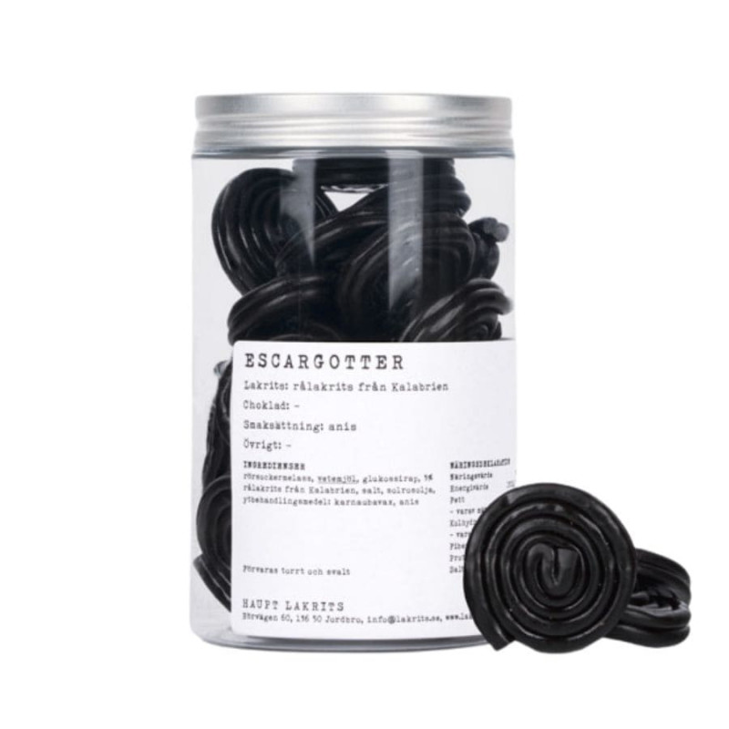 Escargotter (250 gram) fra HAUPT LAKRITS