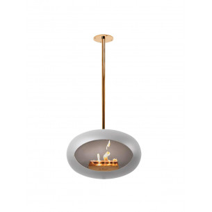 Sky biopejs i nikkel farve med rose gold stang fra Le Feu