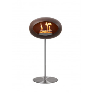 Ground Steel biopejs i mocca med stål fod (H: 80 cm) fra Le Feu