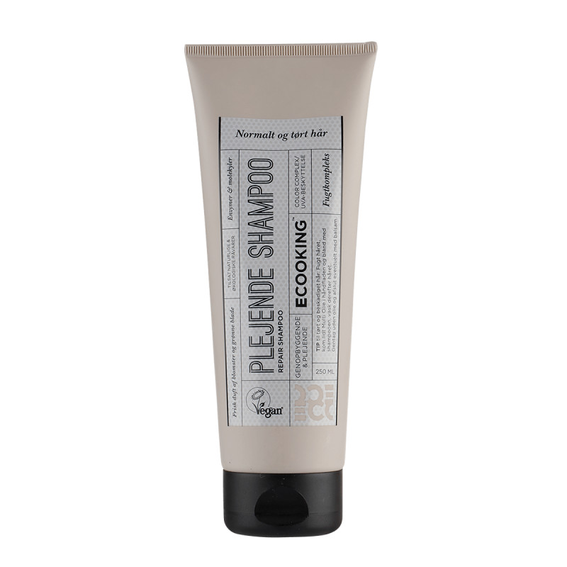 Plejende shampoo (250 ml) til tørt og beskadiget hår fra Ecooking