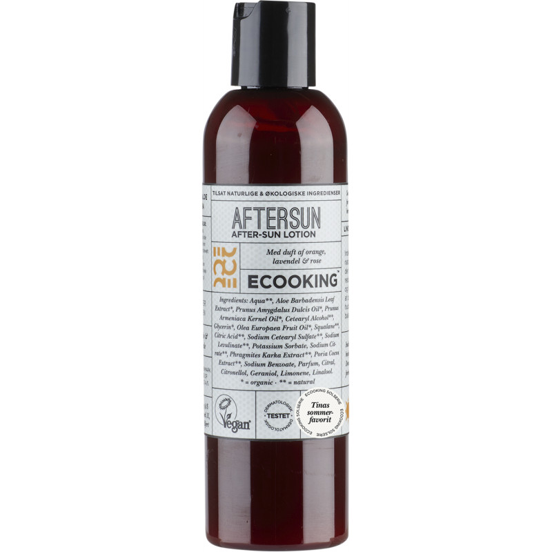 Aftersun lotion (200 ml) med duft af orange, lavendel og rose fra Ecooking