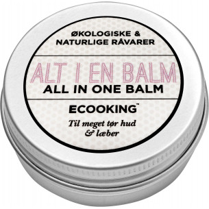 Alt I Én Balm (30 ml) til tørre læber og hud fra Ecooking