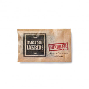 Hindbær Mini lakrids (40 gram) fra Bagsværd Lakrids
