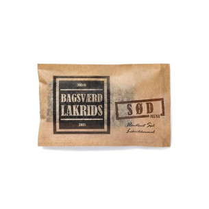 Sød lakrids i mini plade (40 gram) fra Bagsværd Lakrids