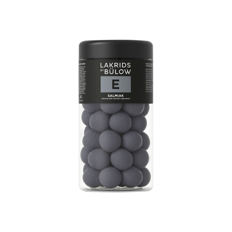 E - salmiak lakridskugler (295 gram) fra Lakrids by Bülow