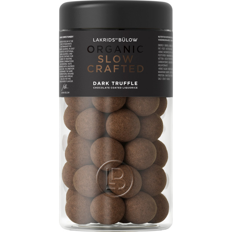 Slow Crafted Dark Truffle lakridskugler (295 gram) fra Lakrids by Bülow