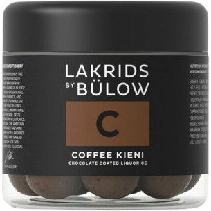 C - Coffee Kieni (125 gram) lille bøtte lakridskugler fra Lakrids by Bülow