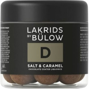 D - Salt & Caramel (125 gram) lille bøtte med lakridskugler fra Lakrids by Bülow