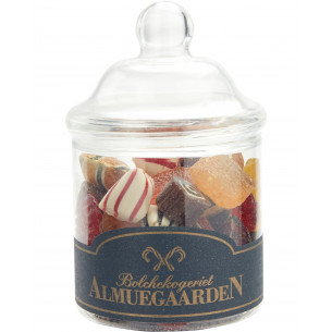 Gammeldags blandede bolcher (170 gram) i flot krukke fra Almuegaarden