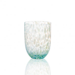 Confetti glas (250 ml) i Pacific farven (blå og grøn) fra Anna von Lipa