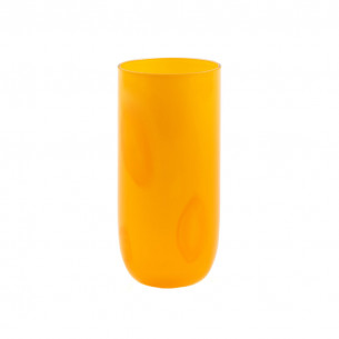 Flow Longdrink glas (400 ml) i orange med prikker fra Kodanska