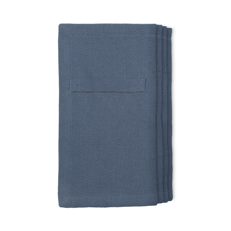 Hverdgsserviet (4 stk) i Grey Blue fra The Organic Company