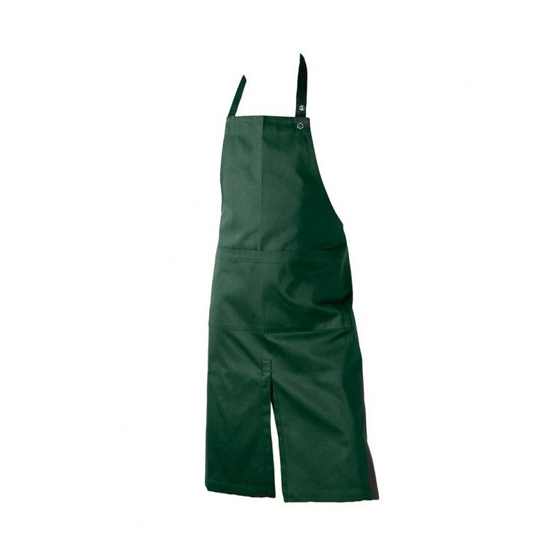 Forklæde med lomme i Dark Green fra The Organic Company