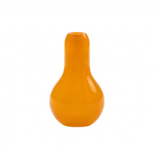 Flow vase Mini (H:15 cm) i orange med prikker fra Kodanska