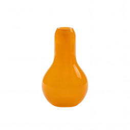 Flow vase Mini (H:15 cm) i orange med prikker fra Kodanska