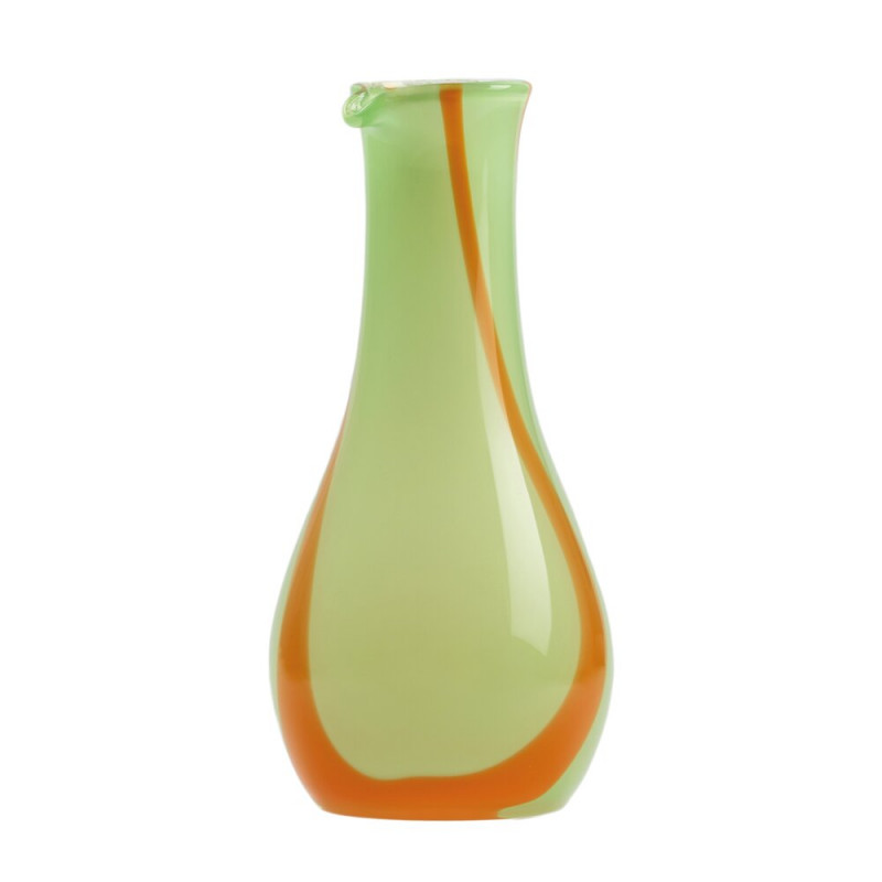 Flow Karaffel (1200 ml) i grøn med orange striber fra Kodanska