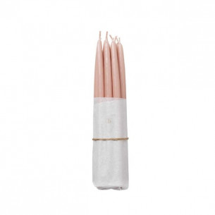 Dyppede kertelys (10 stk) i farven Apricot Dream fra Broste Copenhagen