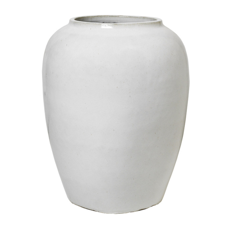 Rau Gulvvase (H: 64 cm) i off-white fibercement fra Broste Copenhagen