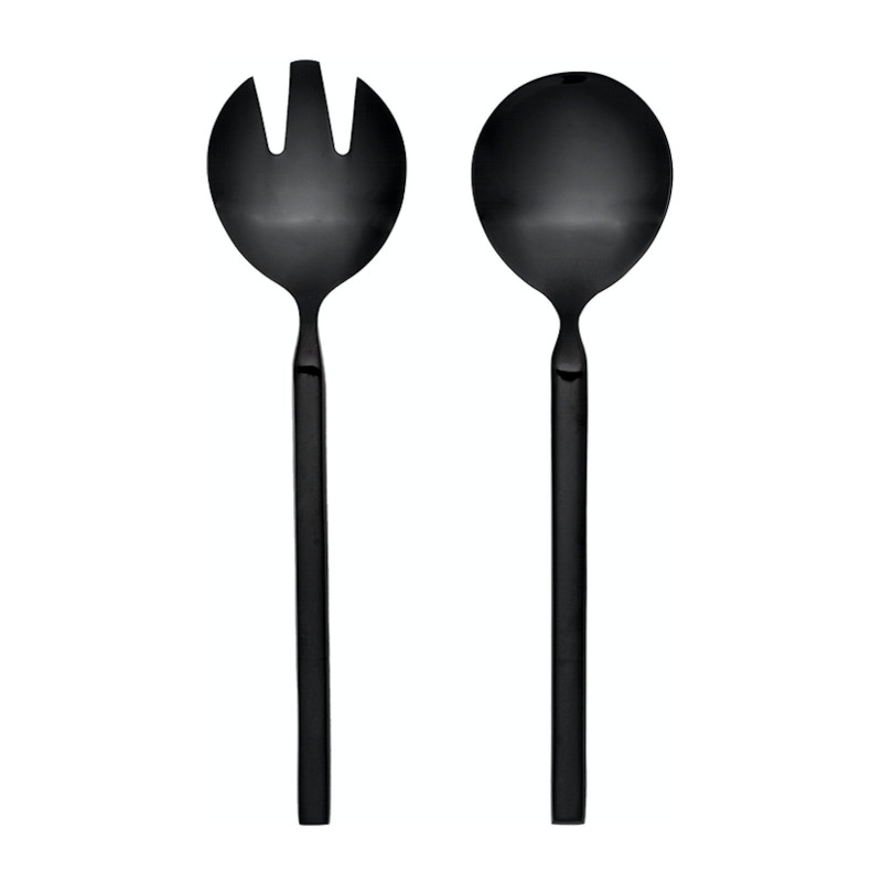 Tvis Salatbestik (L: 22 cm) i sort fra Broste Copenhagen