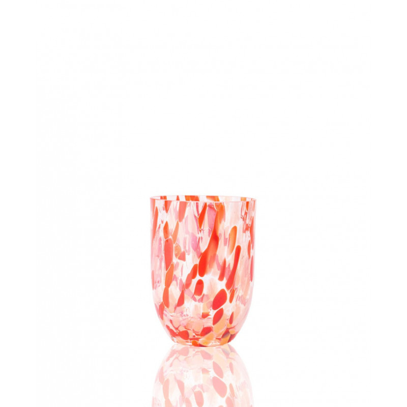 Big Confetti glas (250 ml) i Crimson farvekombi fra Anna von Lipa
