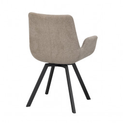 Norwell spisebordsstol i beige fra Rowico set bagfra