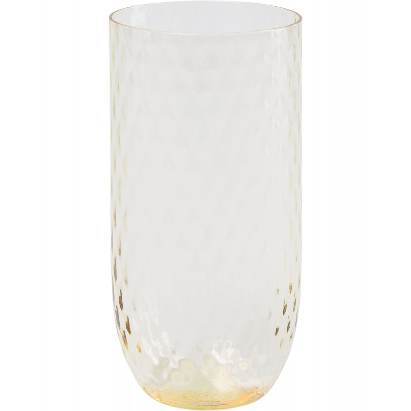 Harlequin long drink glas (450 ml) i gul fra Anna von Lipa