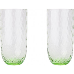 Harlequin Long Drink glas (450 ml) i lysegrøn fra Anna von Lipa