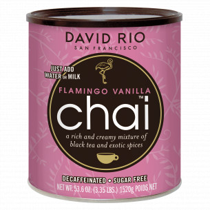 Flamingo Vanilla chai (1520 gram) i dåse fra David Rio