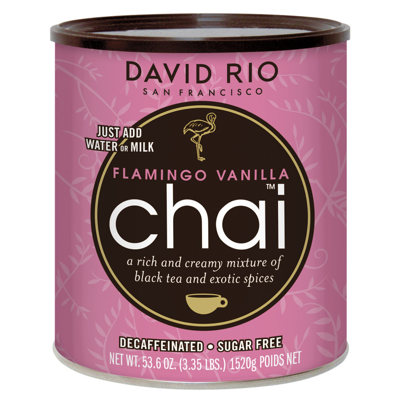 Flamingo Vanilla chai (1520 gram) i dåse fra David Rio