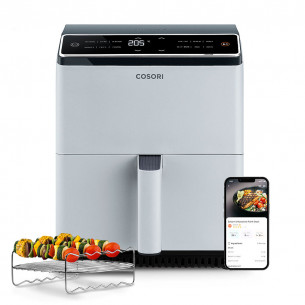 Dual Blaze airfryer i lysegrå fra Cosori