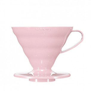 V60 Dripper i porcelæn (str. 02) i pink fra Hario