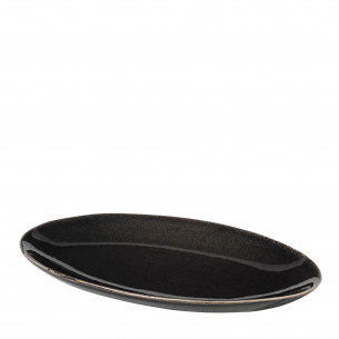Nordic Coal Ovalt fad, small, fra Broste Copenhagen